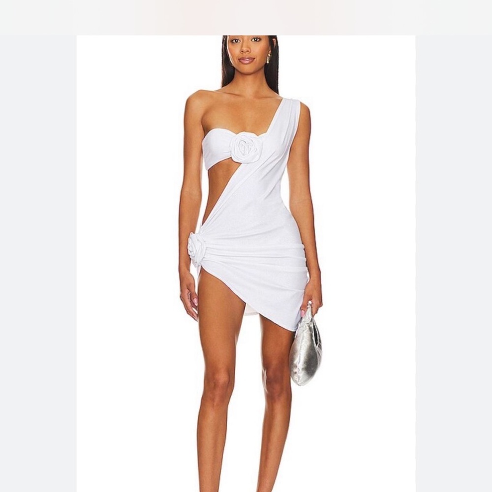 Elegant White One Shoulder Dress